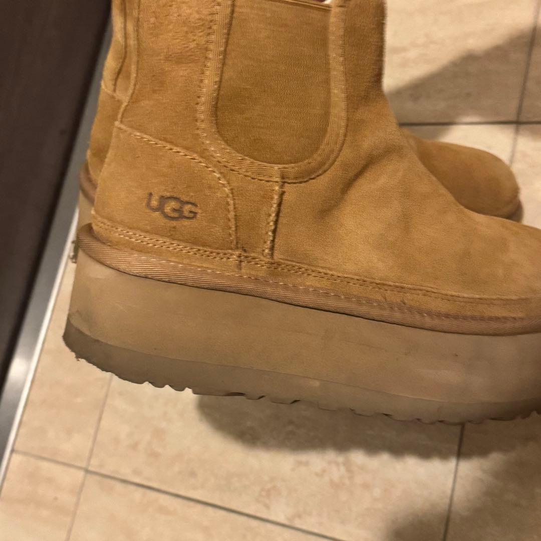 確実正規品 UGG ムートンブーツ 24cm 厚底