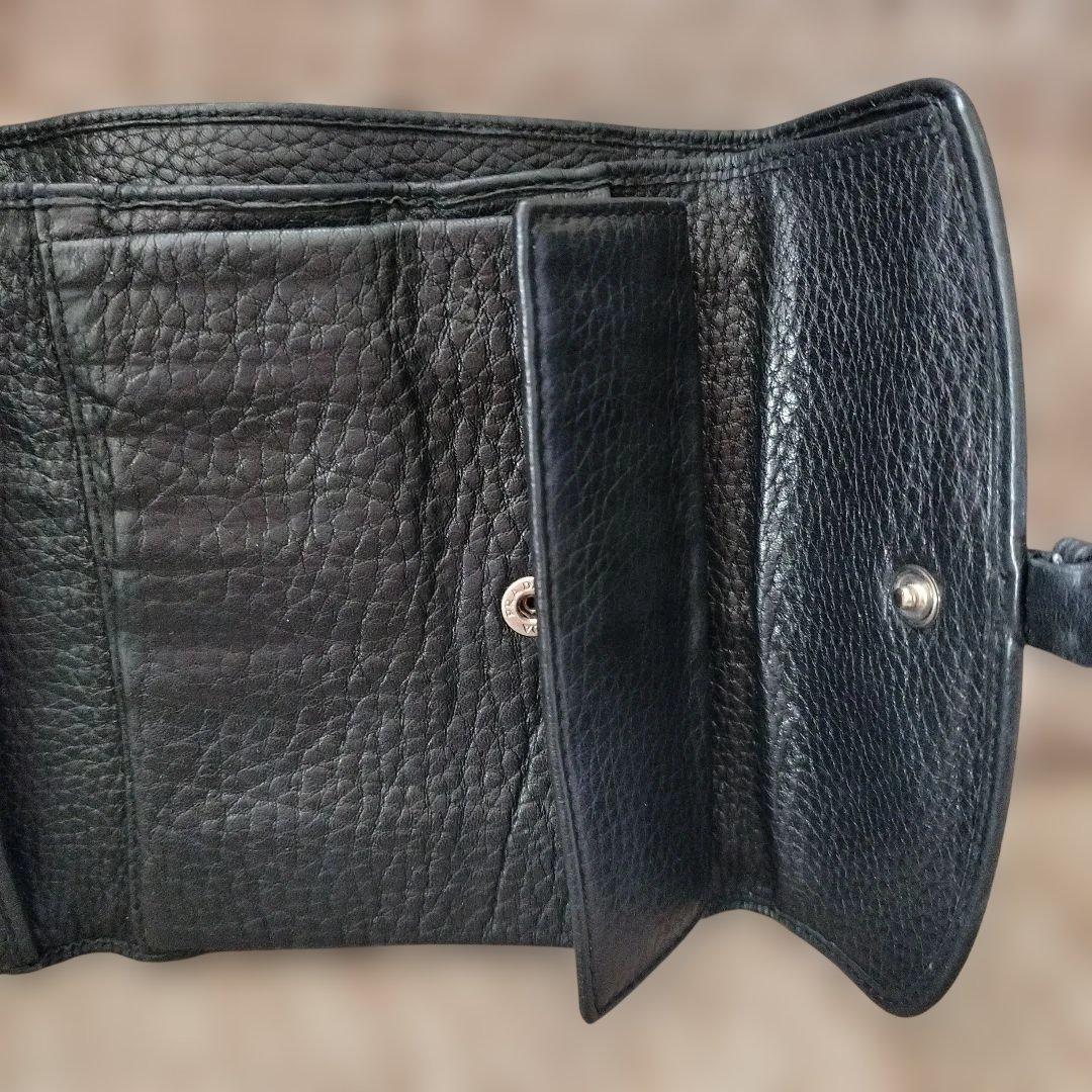 PRADA ヴィッテロダイノ レザー製 二つ折り財布 黒