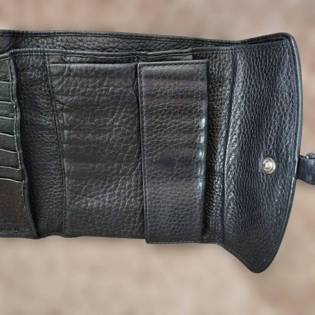 PRADA ヴィッテロダイノ レザー製 二つ折り財布 黒