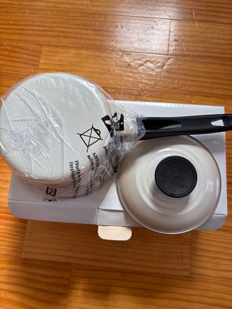 LE CREUSET ミルクパン クリーム色