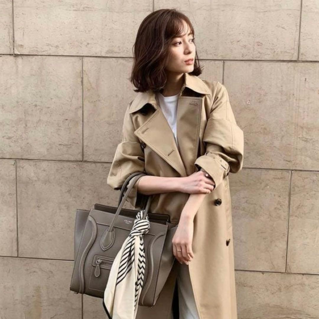 ⭐︎最終値下げ⭐︎【中村麻美さん】CACHECコットンギャバジントレンチコート