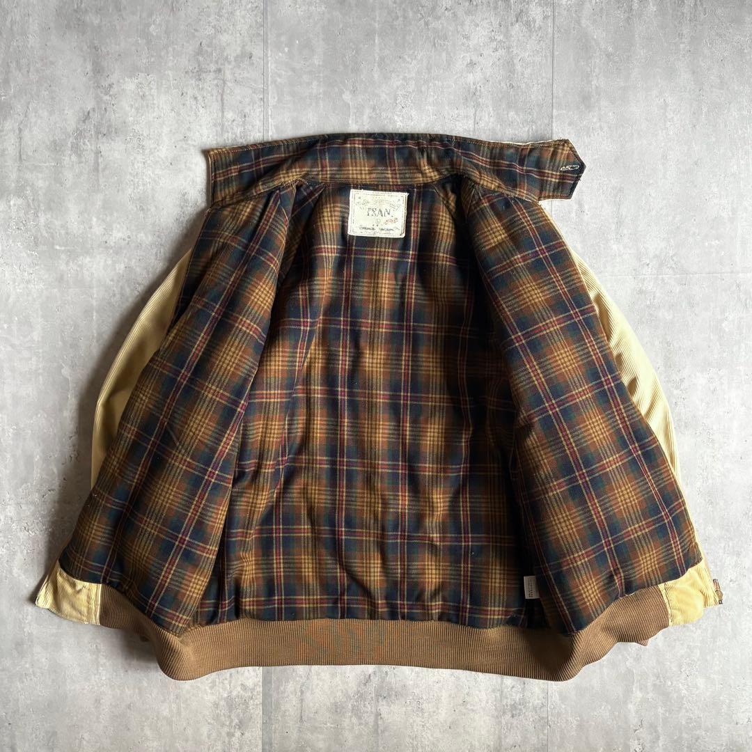 【00s vintage】スイングトップ　ブルゾン　フェード　裏地チェック　短丈