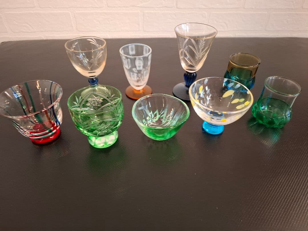 ガラス工芸　酒器揃え