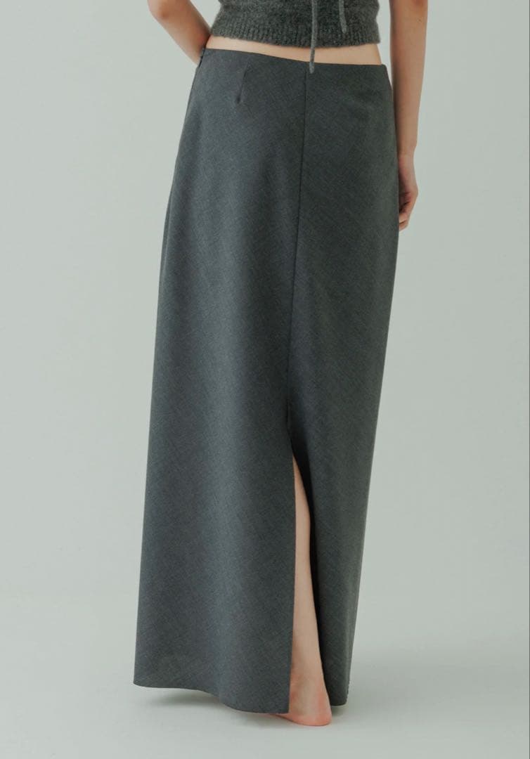 【yo BIOTOP】wool tight Aline skirt