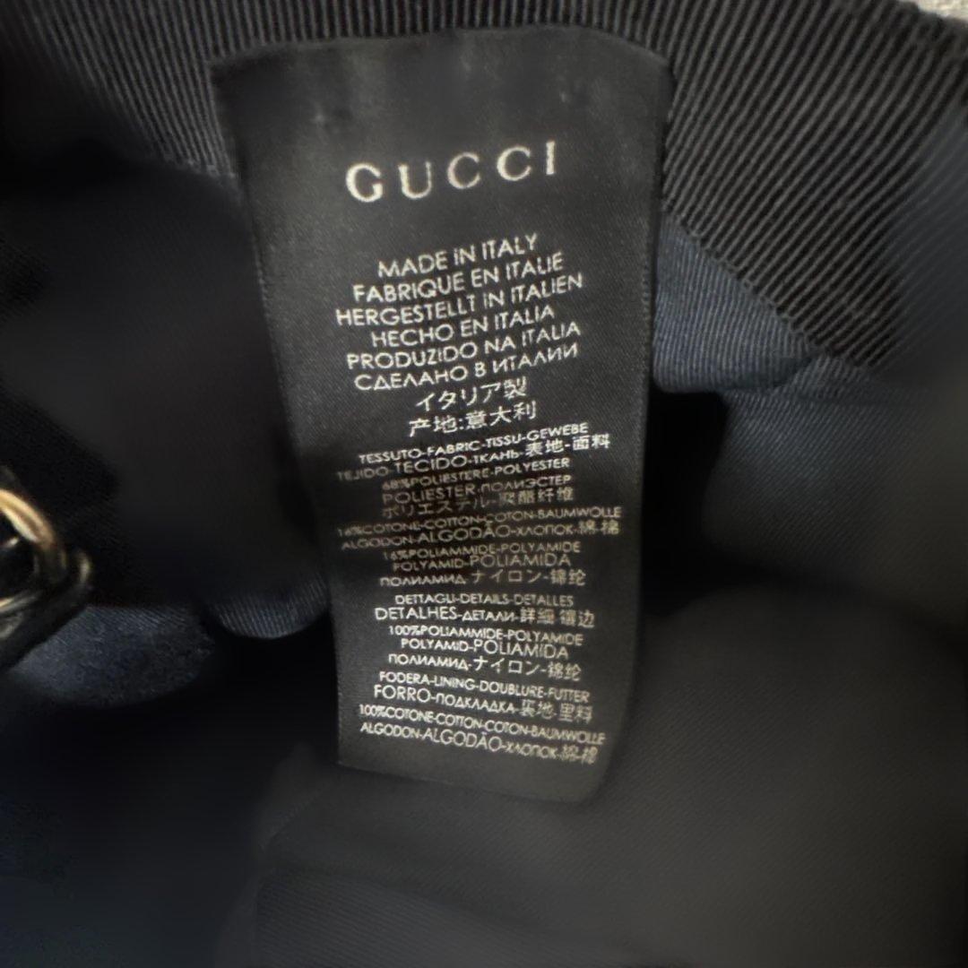 ブラック GUCCI キャップ