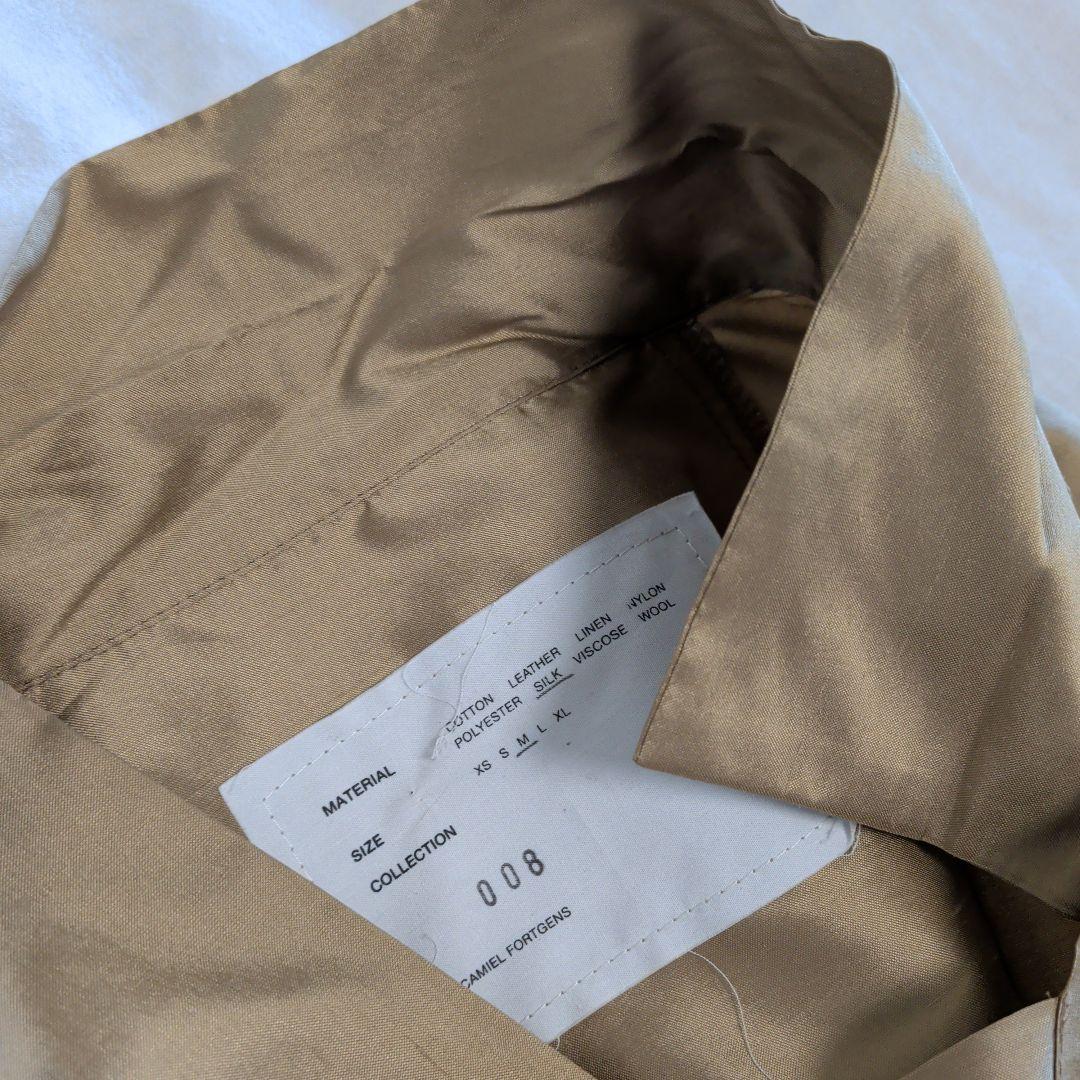 CAMIEL FORTGENS シルク フットボールシャツ M ベージュ 美品