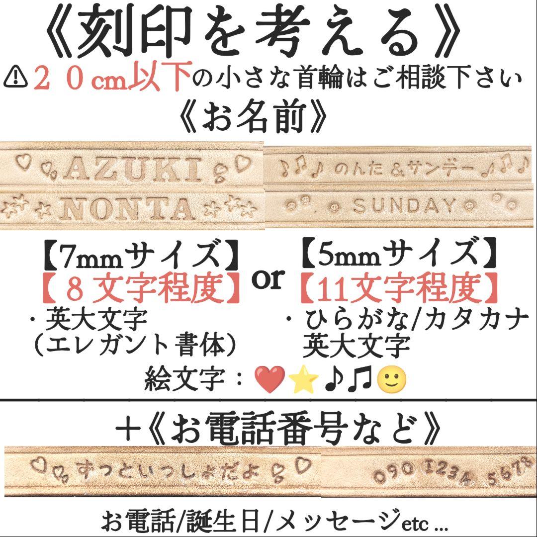 【ミシェル  】✨名入れ✨本革✨小型犬猫用首輪＆リードセット