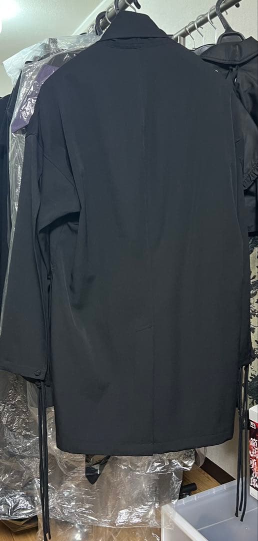 Yohji Yamamoto POUR HOMME 釈迦釦付きストールジャケット