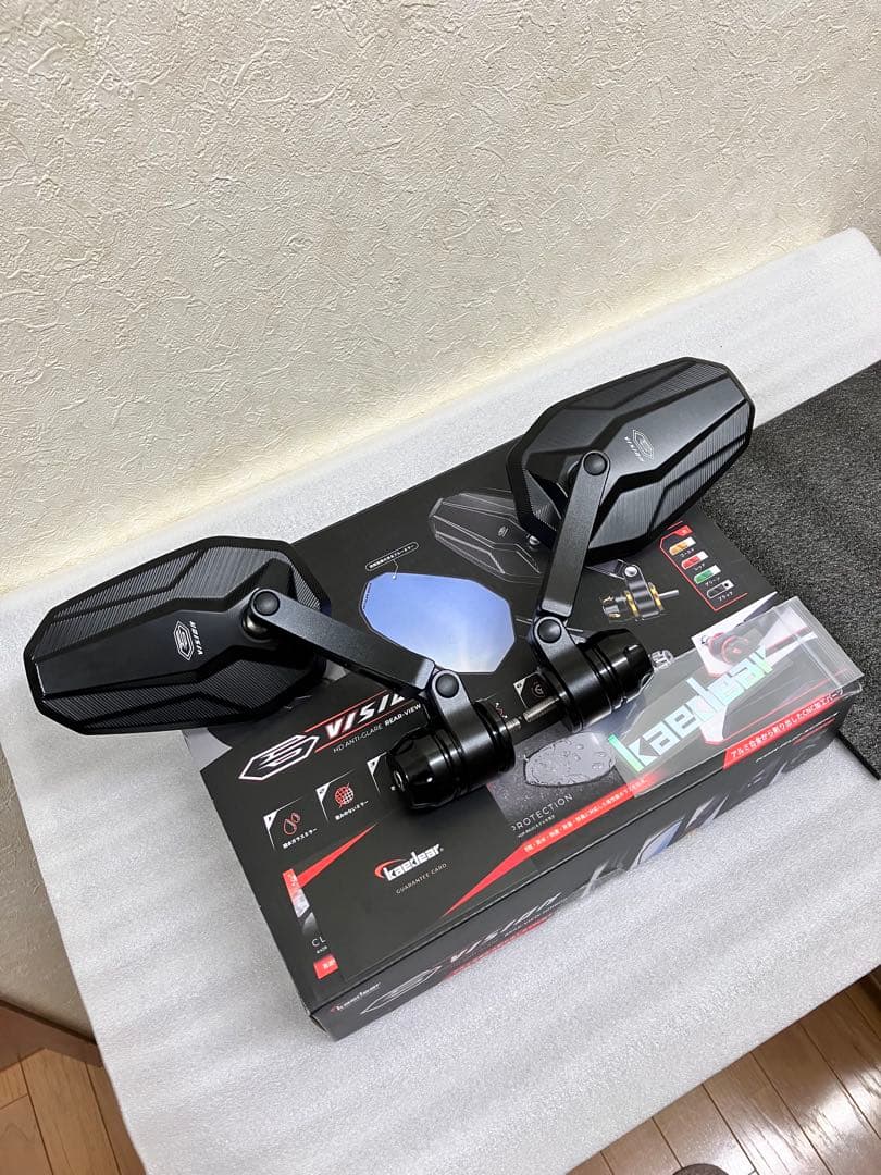 Kaedear カエディア バーエンドミラー( M6ボルト対応)ホンダ車等