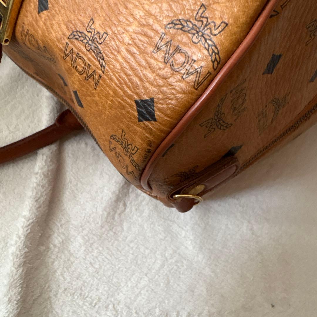 美品✨MCM 大容量 ボストンバッグ ブラウン　モノグラム