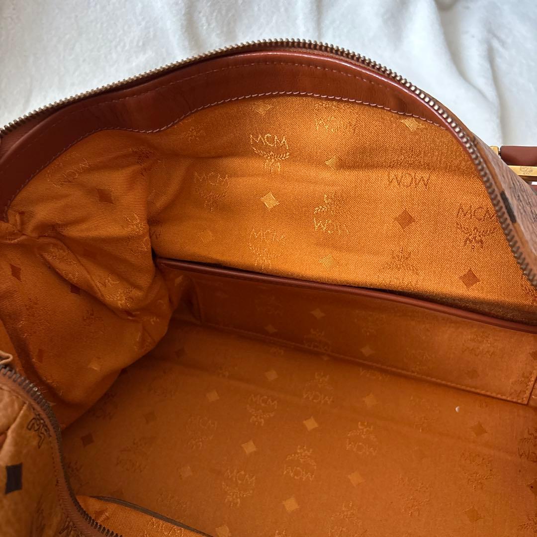 美品✨MCM 大容量 ボストンバッグ ブラウン　モノグラム