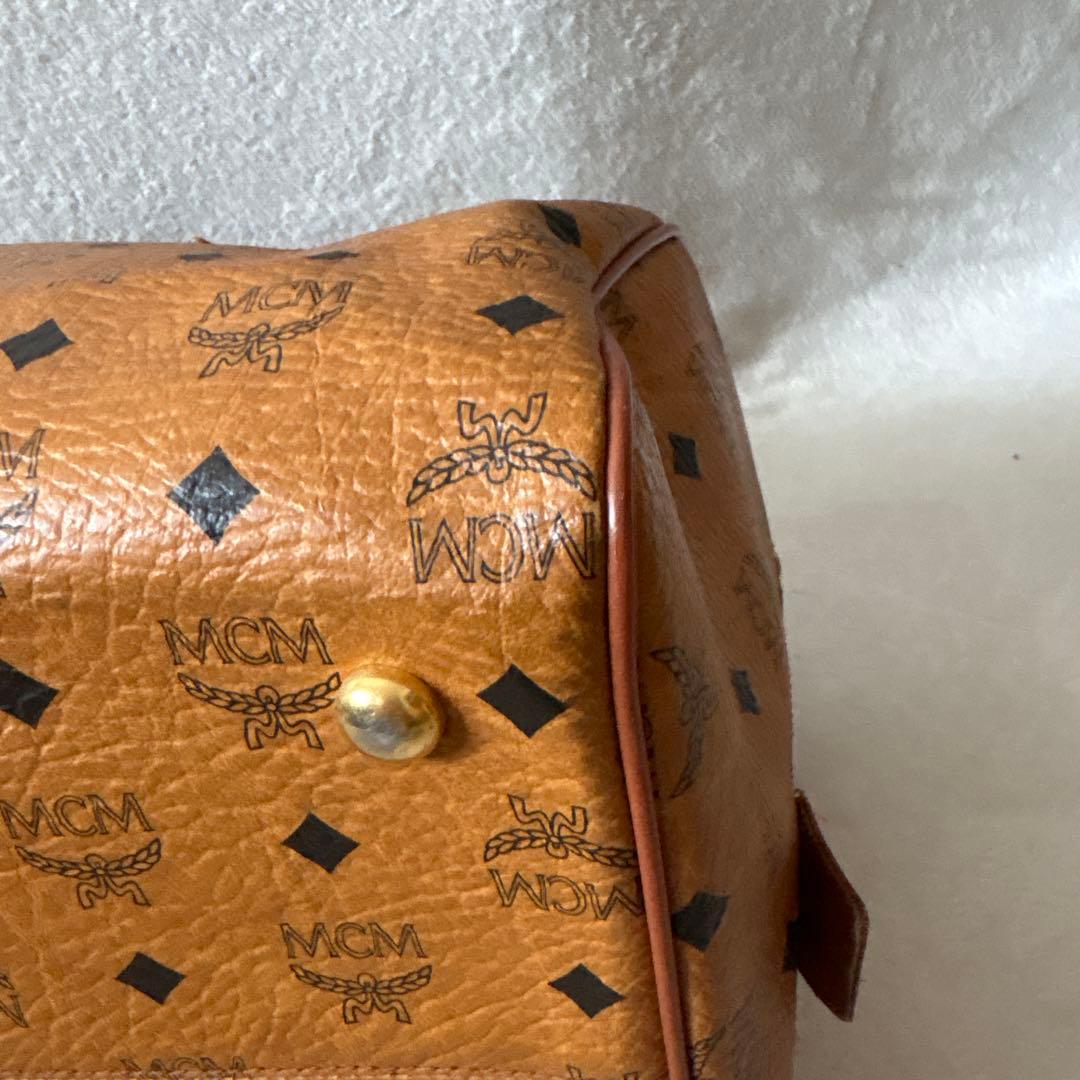 美品✨MCM 大容量 ボストンバッグ ブラウン　モノグラム