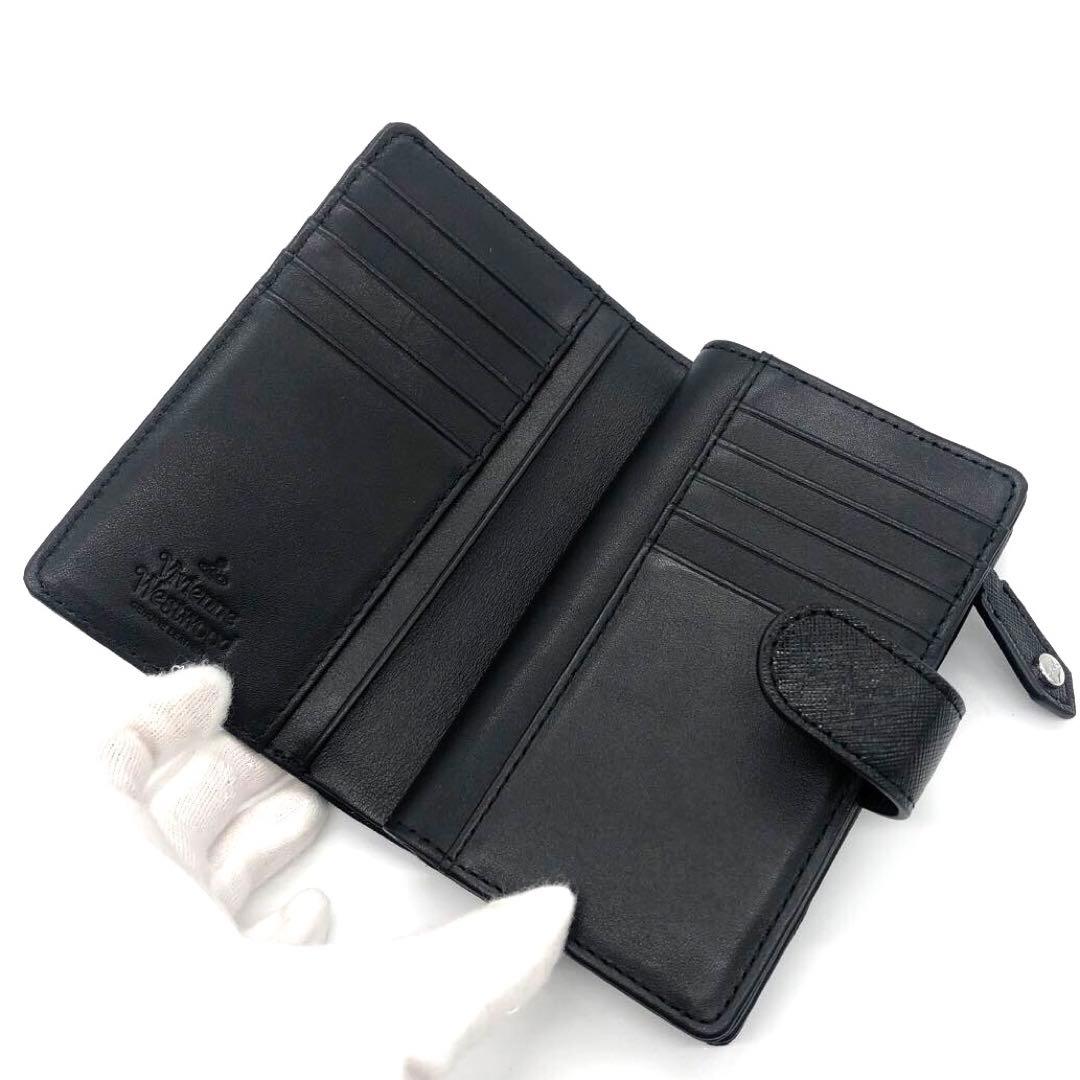 未使用✨ヴィヴィアンウエストウッド 二つ折り財布 ディアマンテ　ブラック