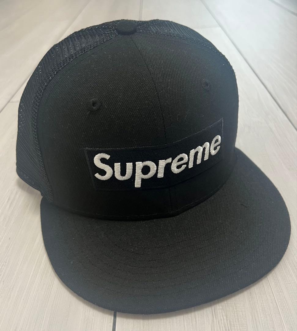 レア Supreme×NEWERA 59FIFTY キャップ 黒 7 5/8