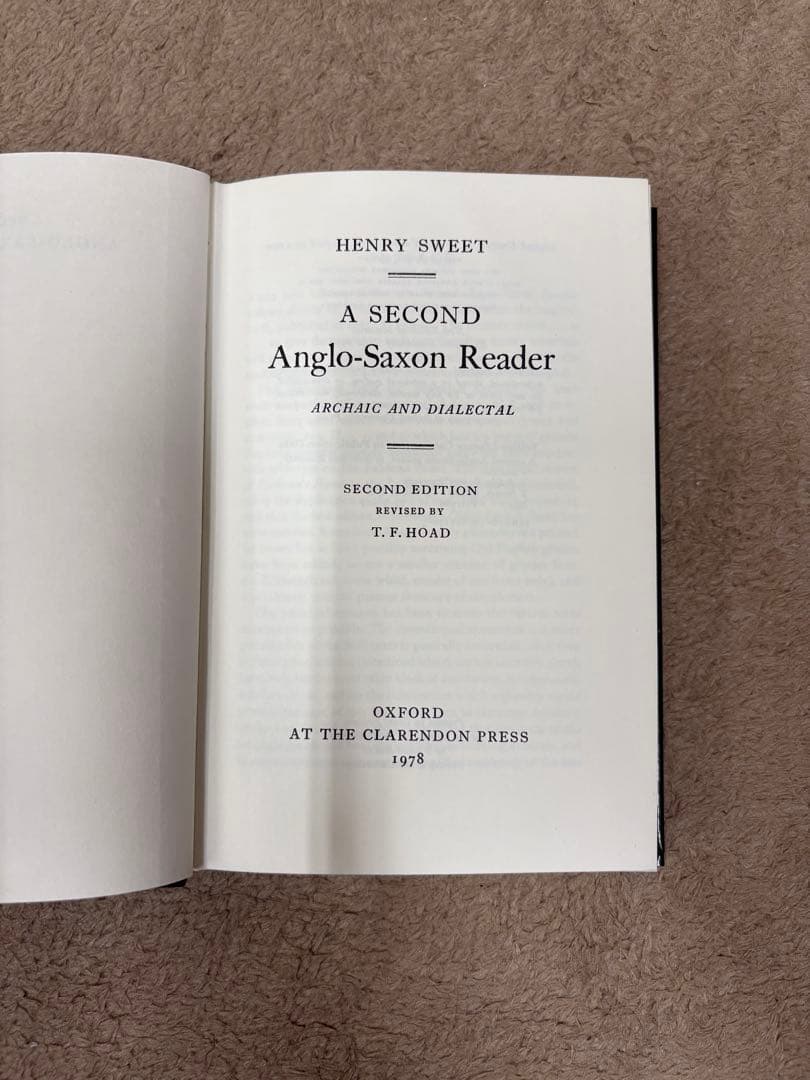 洋書 A Second Anglo-Saxon Reader