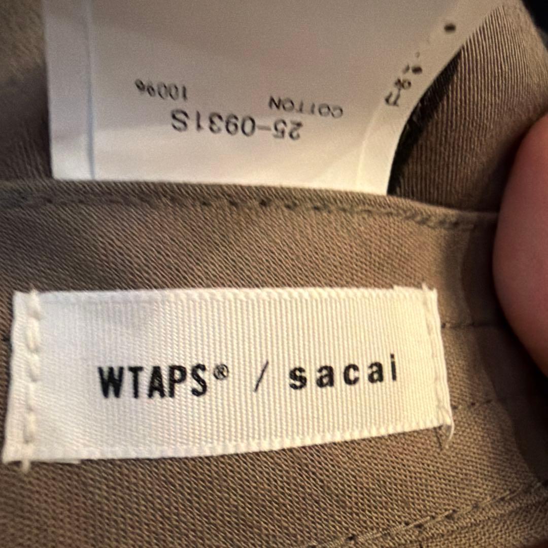 値下げ！wtaps✖️sacai 25 cotton back satin cap