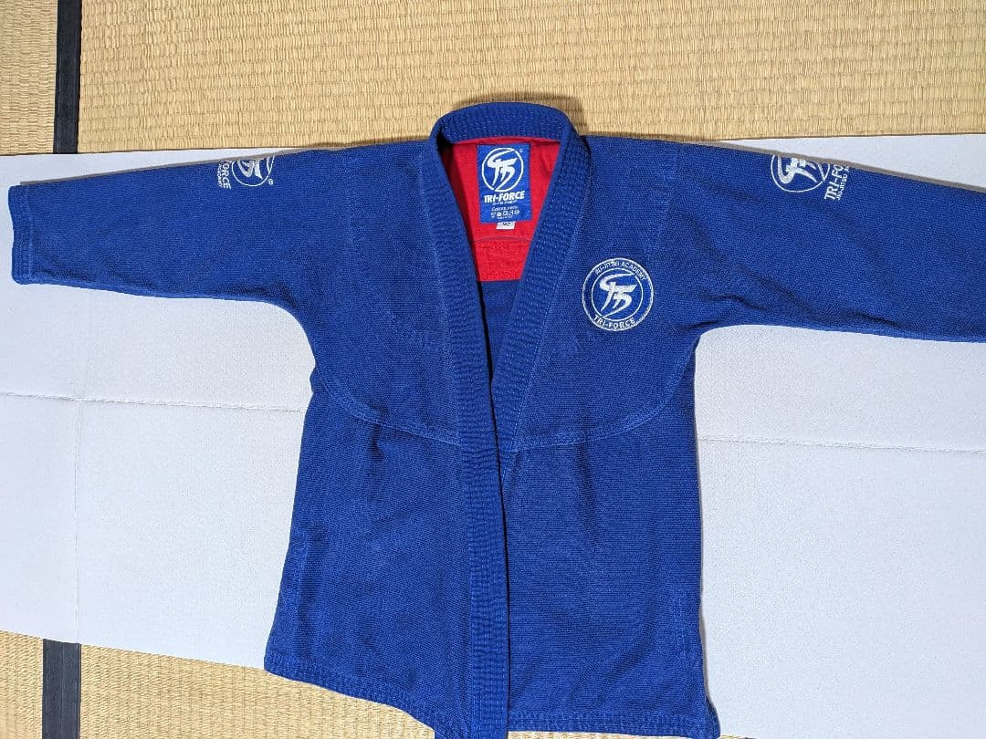 トライフォース　道着上下　子供用　ブラジリアン柔術　公式　青　M2