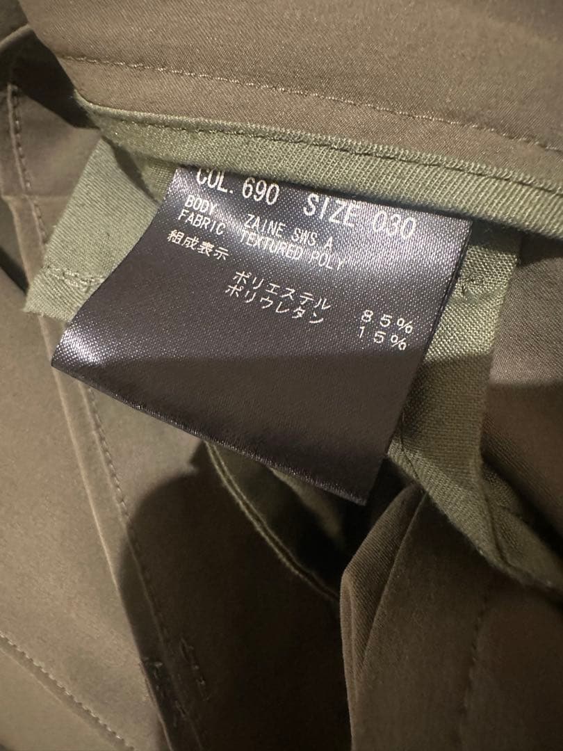 Theory カーキ シングルボタン ブレザー