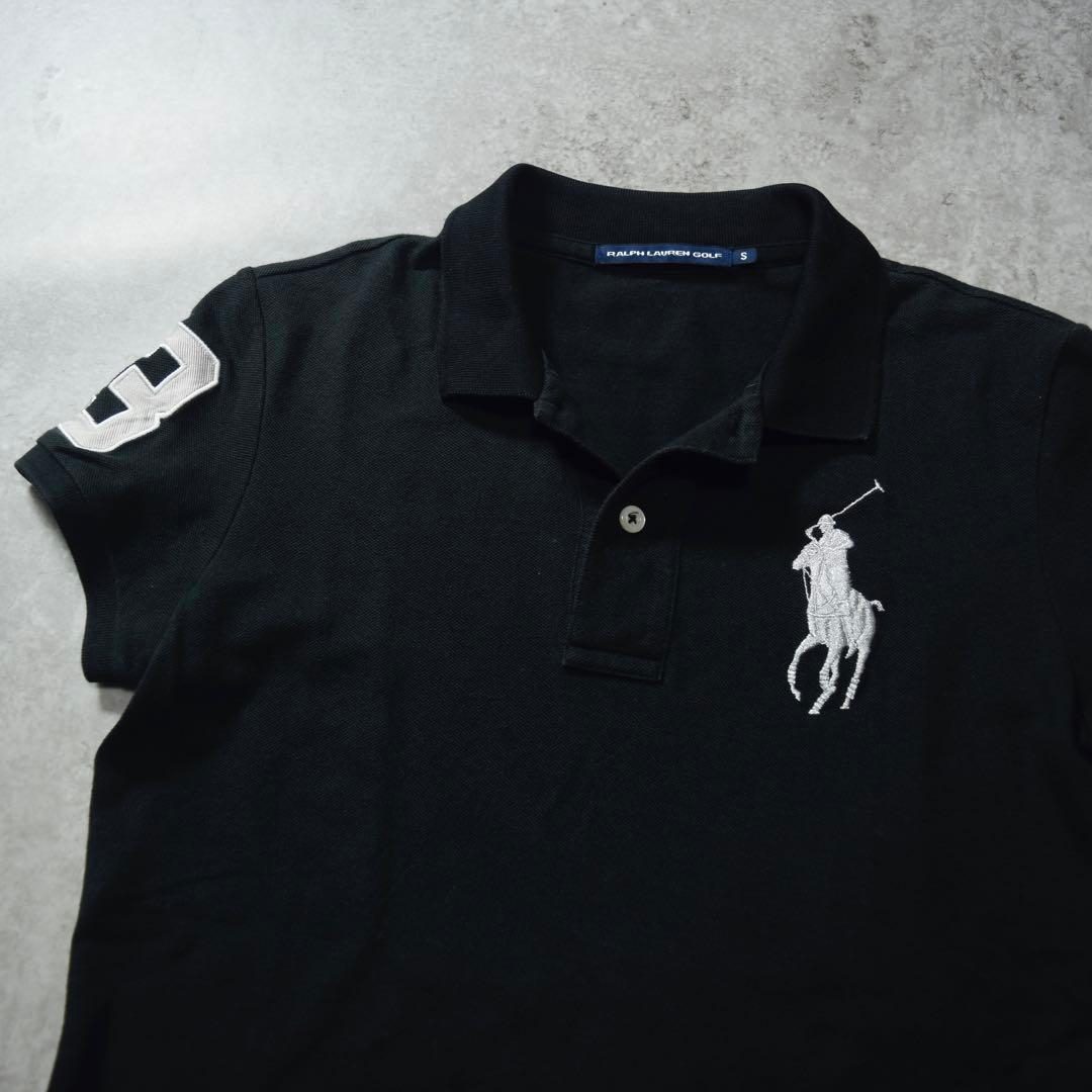 POLO RALPH LAUREN ビッグポニー ポロシャツ ブラック シルバー