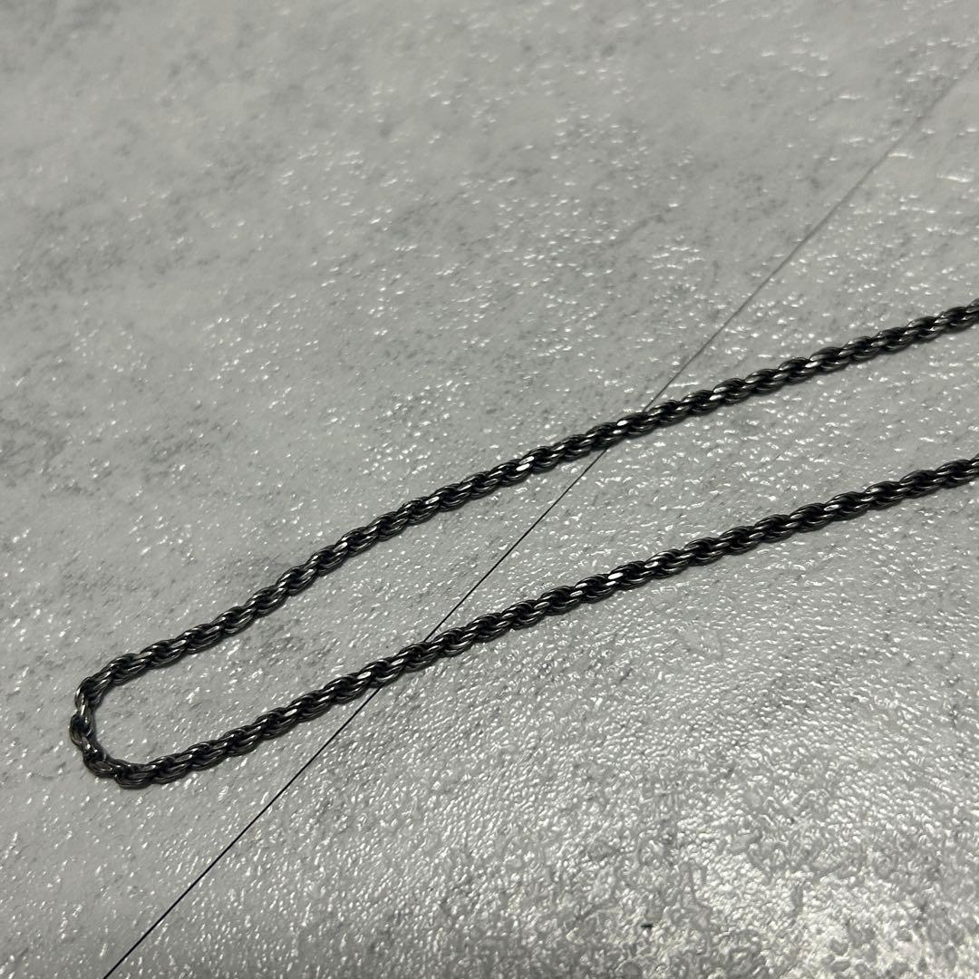 AVALANCHE ロープチェーン 50cm シルバー925 燻加工 50cm