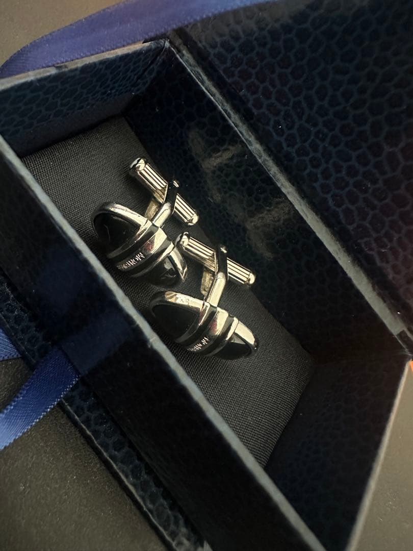Montblanc カフリンクス 黒 モンブラン　オニキス
