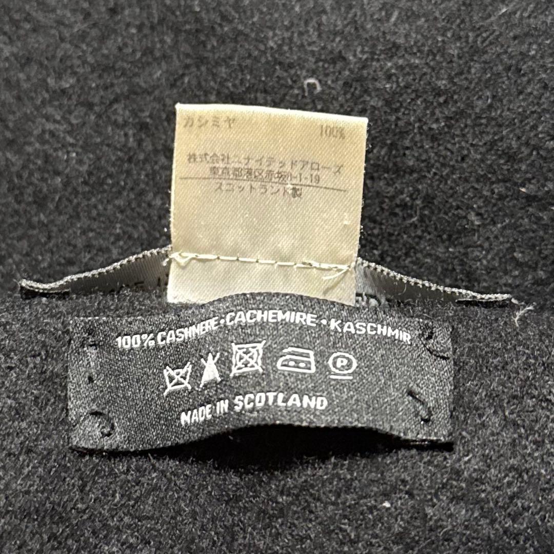 JOHNSTONS of ELGIN UNITED ARROWS マフラー 黒
