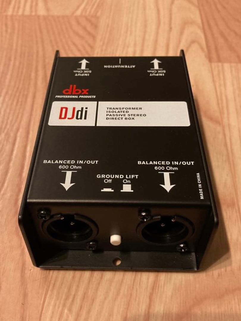 dbx DJDI 2chパッシブDI BOX