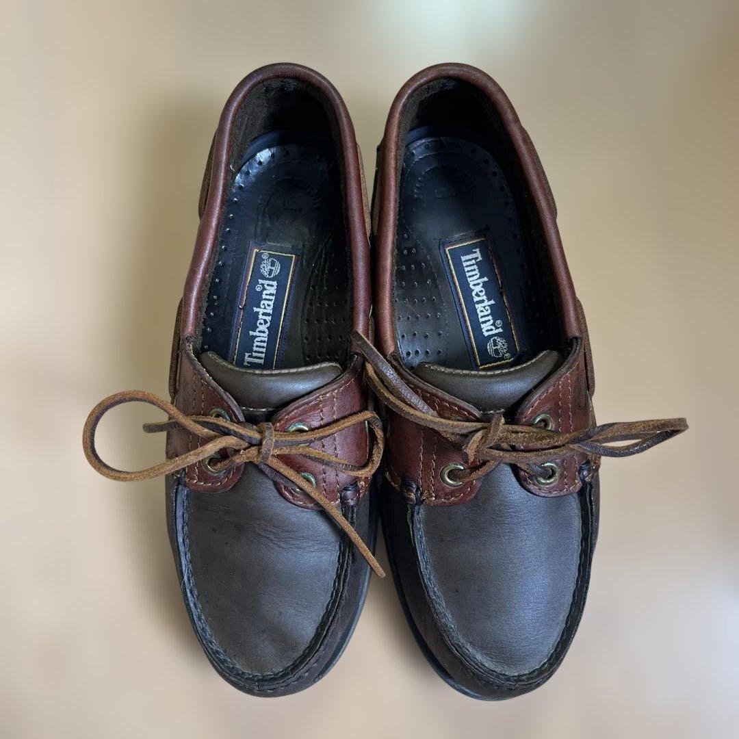 Timberland 2eye デッキシューズ　US7 usa製 ブラウン