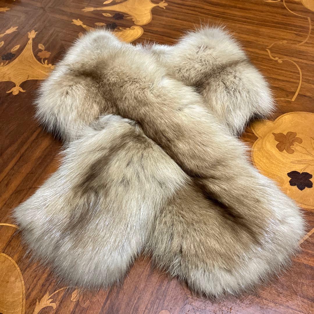 美品 ロシアンセーブル ゴールド ティペット