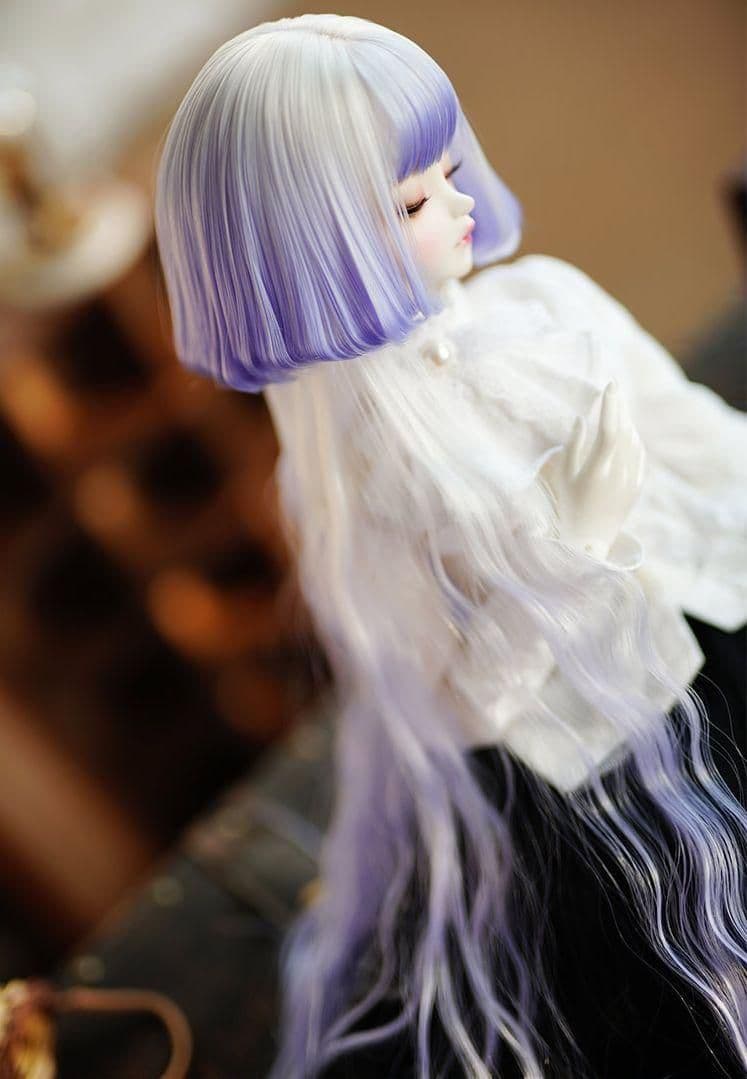 AS135 BJD 1/3 人形 ドール　用ウィッグ カツラ 耐熱 ハンドメイド