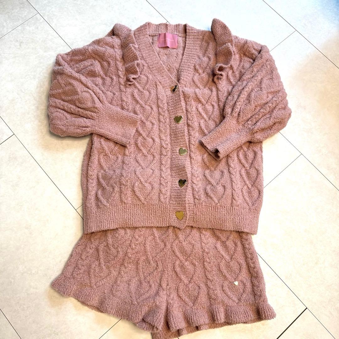 gelatopique ハート アラン ルームウェア セット　バレンタイン