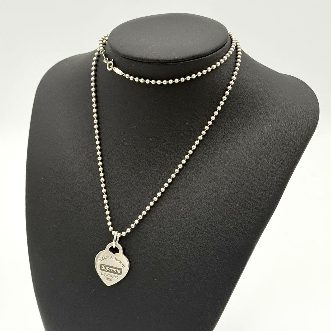 美品 Tiffany supreme コラボ リターン トゥ ハート ネックレス