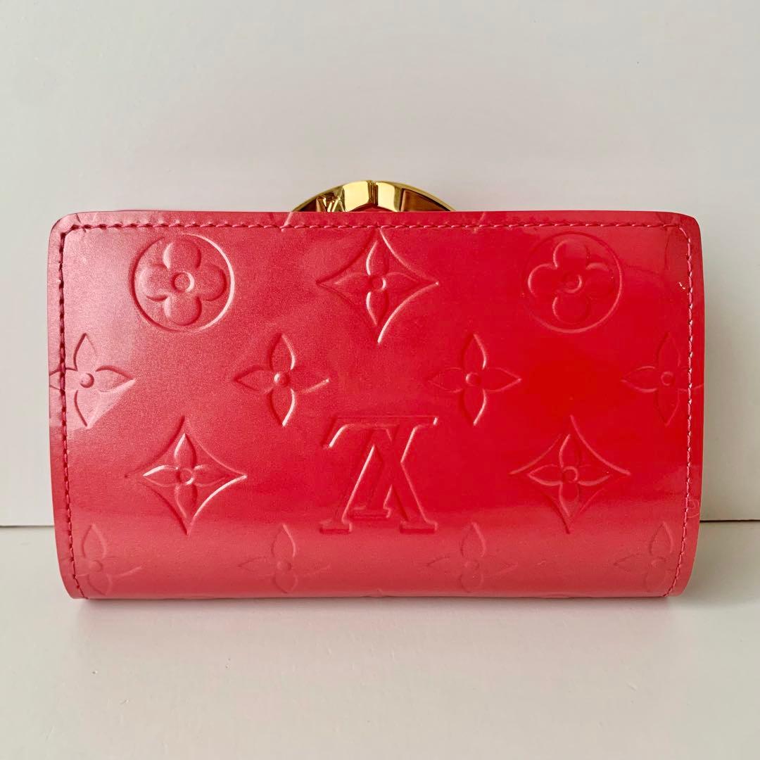 【ルイヴィトン】ヴィエノワ　ヴェルニ　ピンク　フランボワーズ　新品　がま口