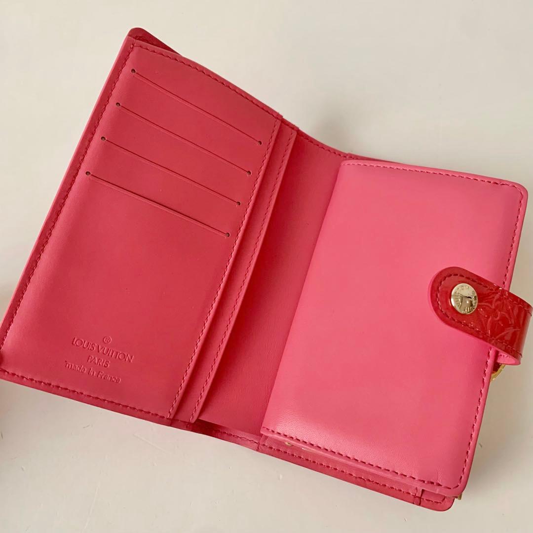 【ルイヴィトン】ヴィエノワ　ヴェルニ　ピンク　フランボワーズ　新品　がま口