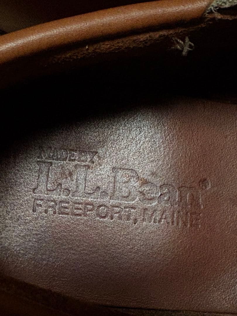 ☆L.L.Bean☆エルエルビーン ☆ハンドソーンモカシン☆ブルーチャーモック☆