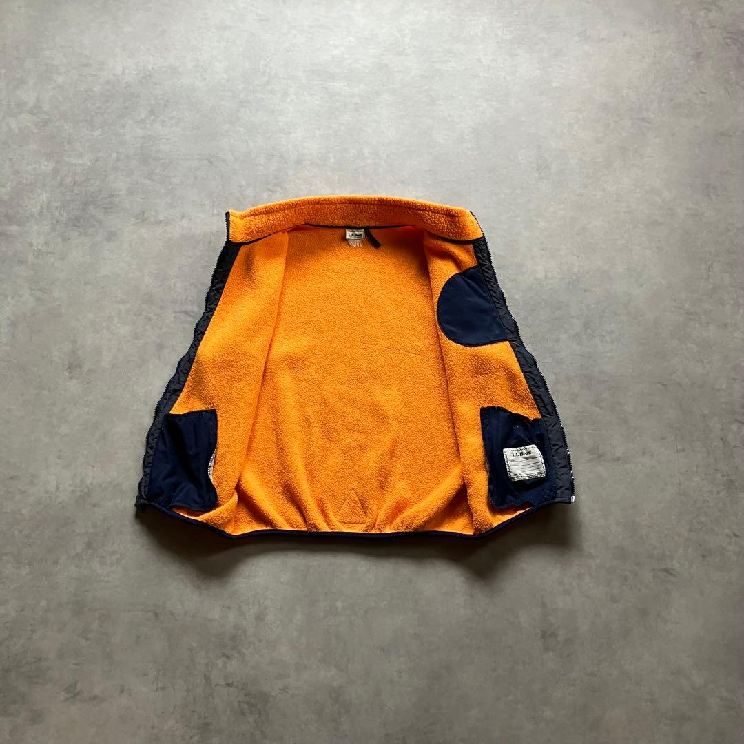 トップス 90s l.l.bean reflector fleece zip vest