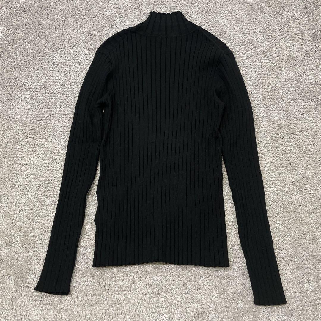 ✨美品【SOEJU】ワイドリブタートルネックニット ストレッチ有