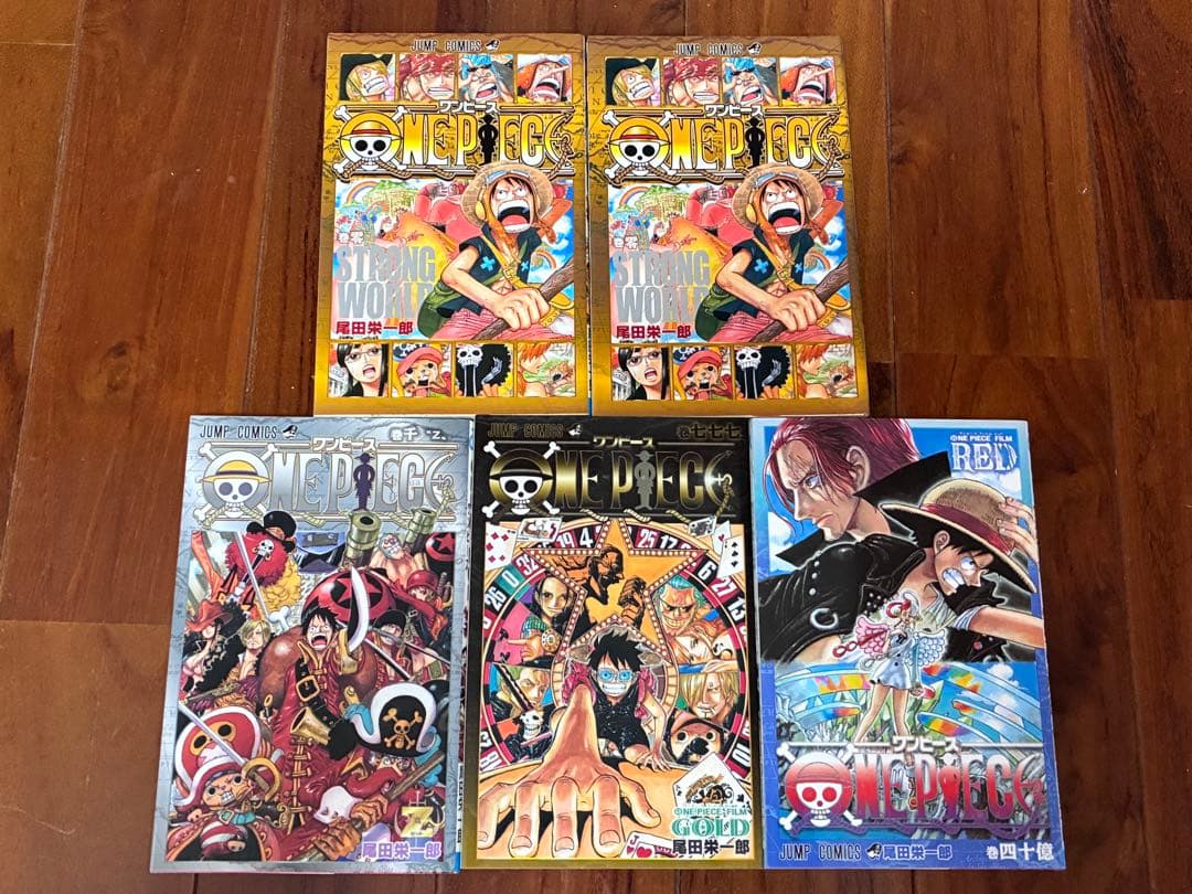 ワンピース漫画おまけ付き 1〜89巻、103〜105巻、ワンピースカード等付き