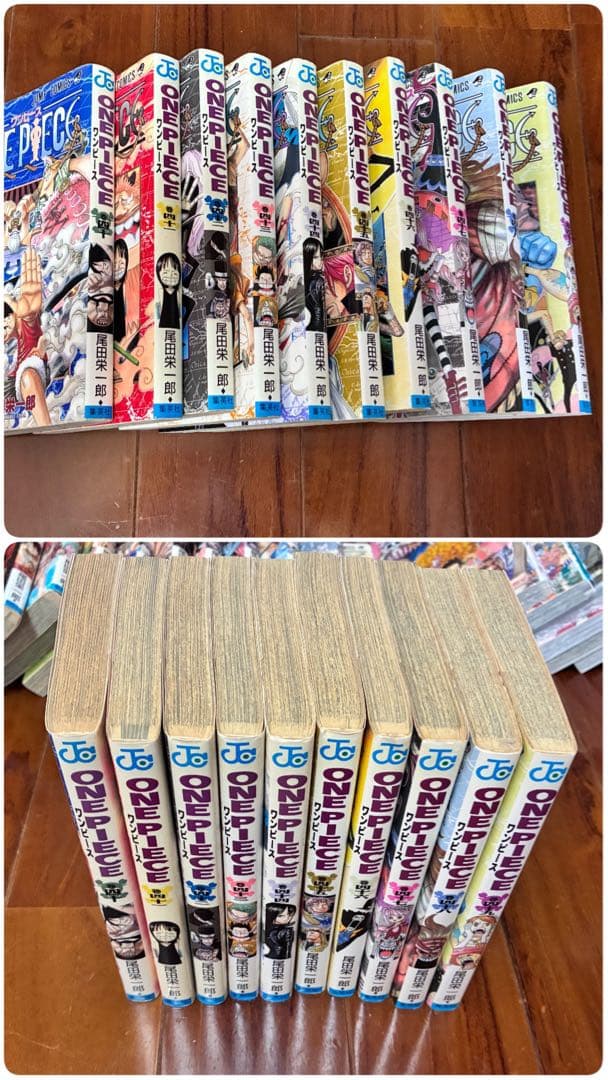 ワンピース漫画おまけ付き 1〜89巻、103〜105巻、ワンピースカード等付き