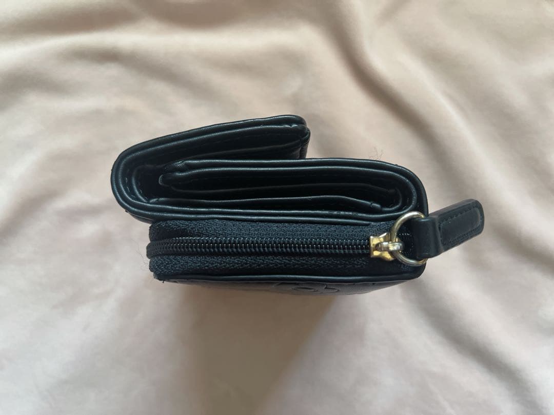 MARY QUANT ブラック三つ折り財布