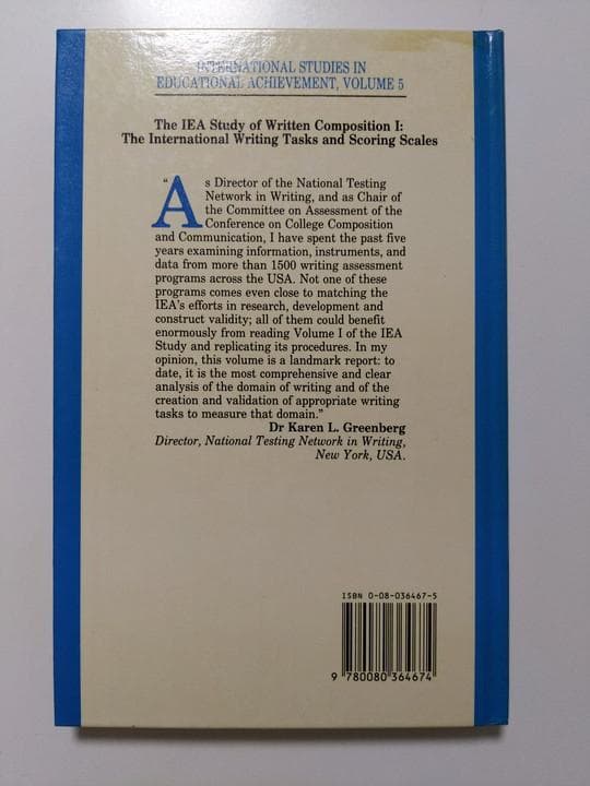 洋書 The Iea Study of Written Composition I