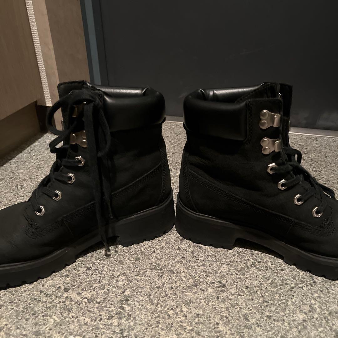 Timberland ブラック ワークブーツ 8.5W 25.5cm