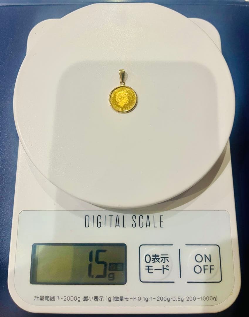 ■K24、K18 ■ 円形ペンダントトップ■1.5g ■保証書付き◾️資産