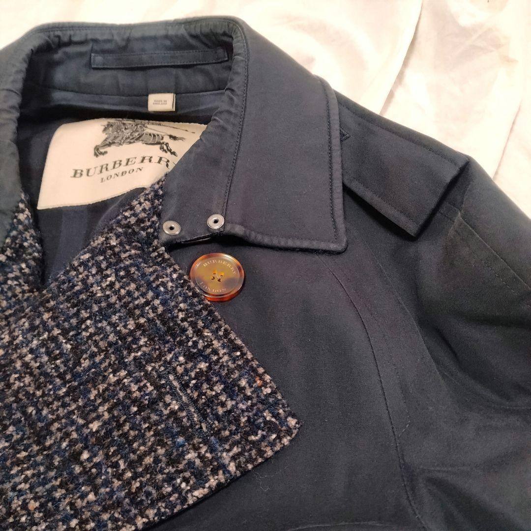 【美品】 BURBERRY トレンチコート ノバチェック ネイビー インポート