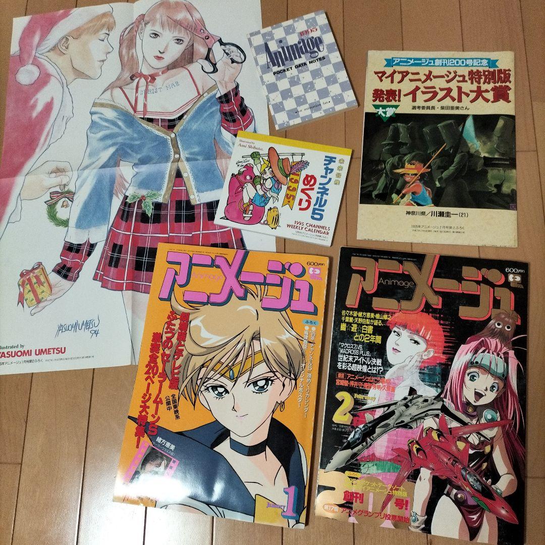 【新品同様】アニメージュ〈12冊セット〉1995年1月号〜12月号　ふろく付き