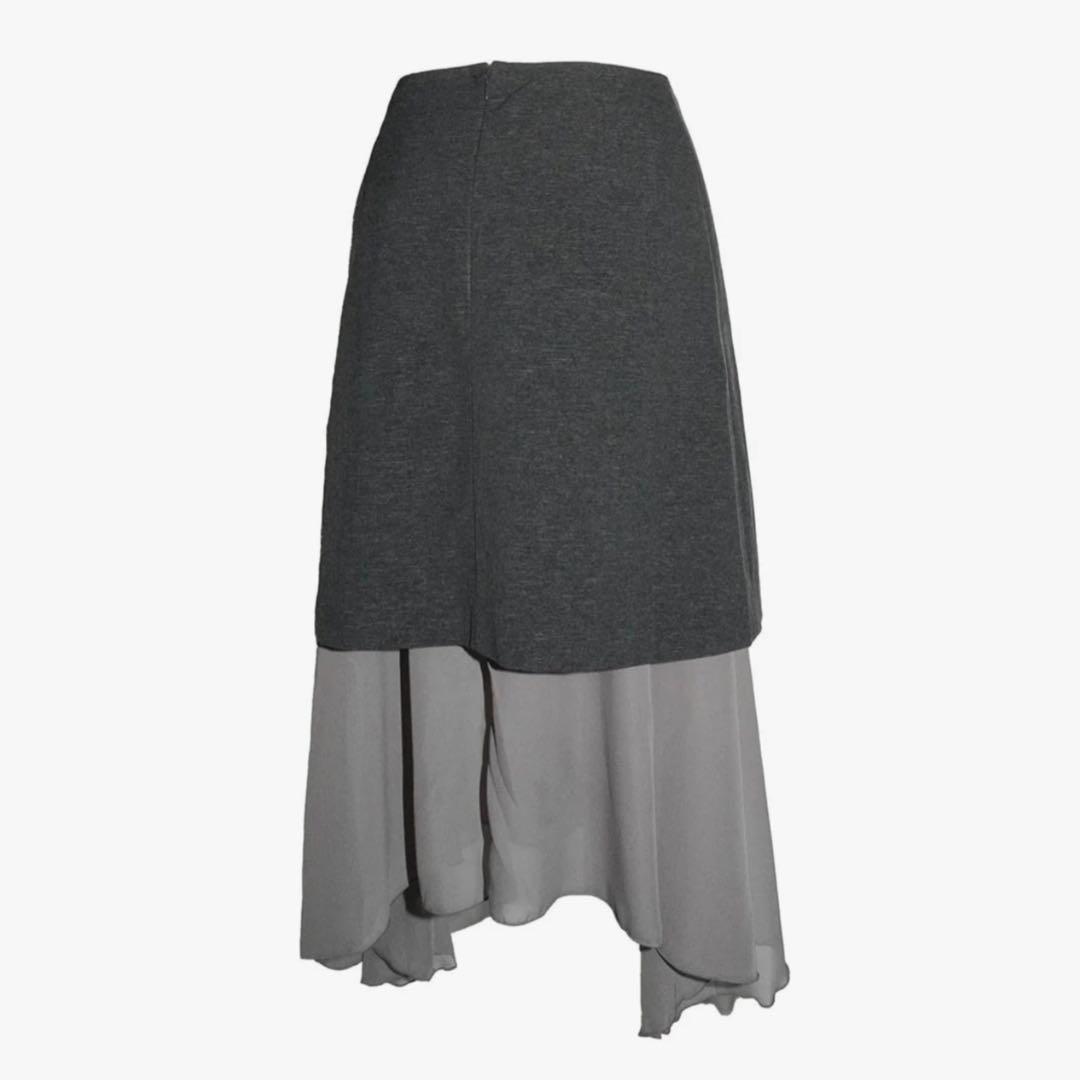 S structured drape midi skirt ザレッドスレッド