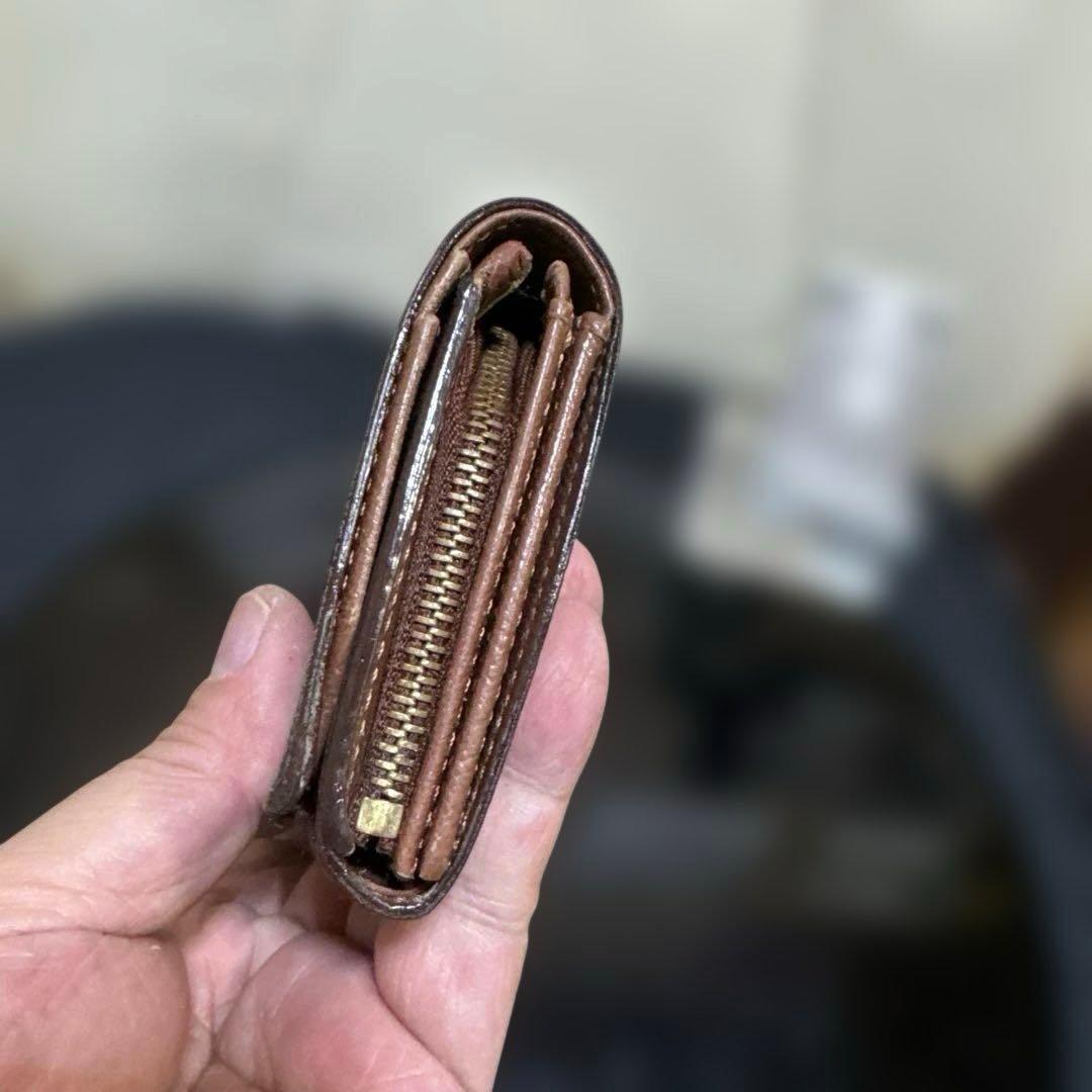 ⑩☆優良品/後期型・カードポケットあり ☆ モノグラム♪Ｌ字型ファスナー財布