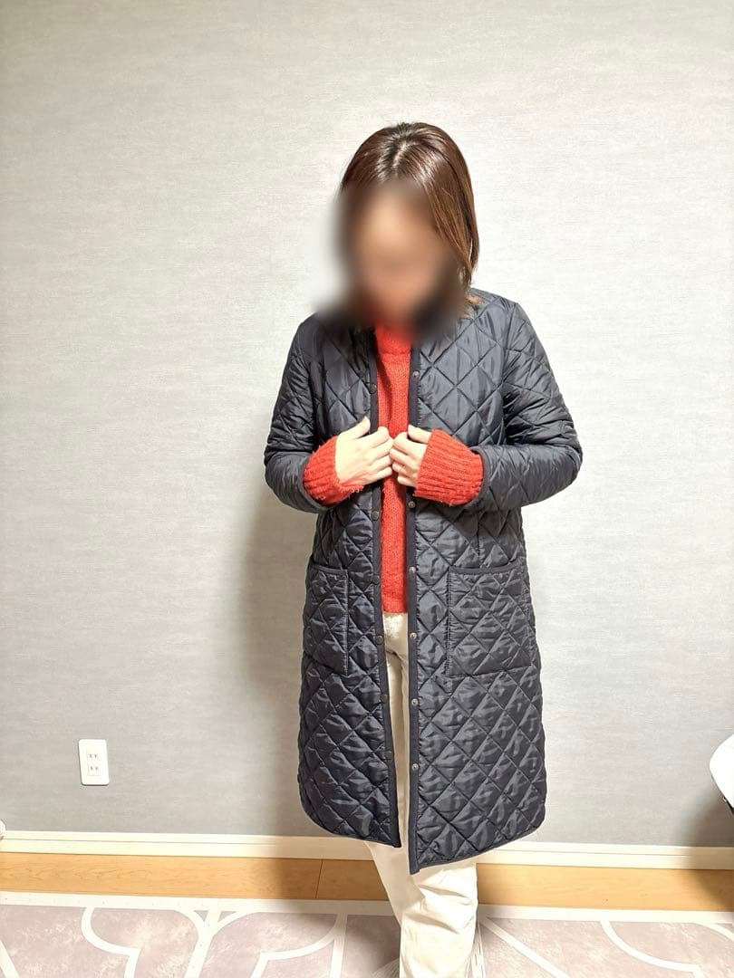 Traditional Weatherwear ネイビー キルティングコート