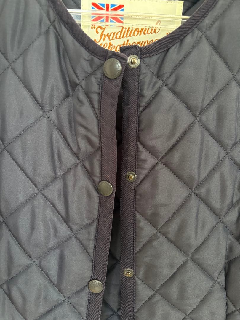 Traditional Weatherwear ネイビー キルティングコート