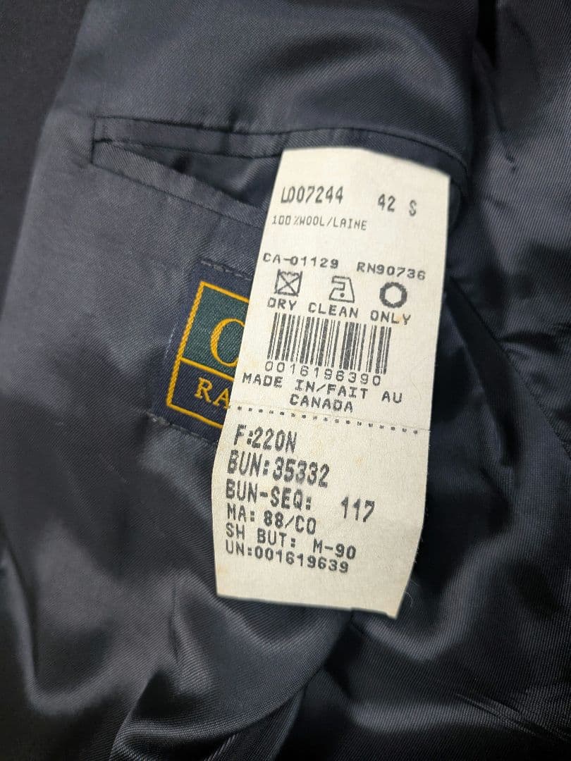 CHAPS Ralph Lauren ダブルテーラードジャケット　紺ブレ